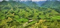 Green rice fields in the mountains of vietnam Royalty Free Stock Photo
