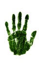 Green right hand