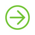 Green right next icon for buttons
