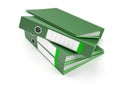 Green Ring Binders Royalty Free Stock Photo