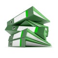 Green Ring Binders Royalty Free Stock Photo