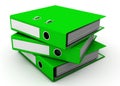Green ring binders Royalty Free Stock Photo