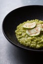 Green risotto with zucchini Royalty Free Stock Photo