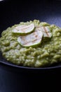 Green risotto with zucchini Royalty Free Stock Photo