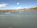 Green river at rainbow park in jenson utah.