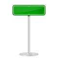 Green road sign