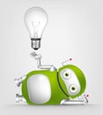 Green Robot Royalty Free Stock Photo