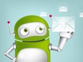 Green Robot Royalty Free Stock Photo