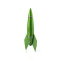 Green rocket icon Royalty Free Stock Photo