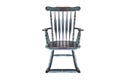 Green rocking chair isolated on white background with clipping path