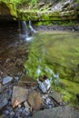 Green Rocky Waterfall