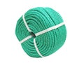 Green roll rope. Polypropylene rope.