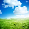 Green Rolling Fields Royalty Free Stock Photo