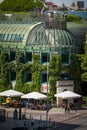 Poland, Warsaw, green roof of the University library