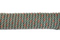 Green rope on white background Royalty Free Stock Photo