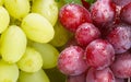 green and rose grapes Royalty Free Stock Photo