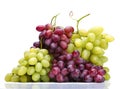 Green and rose grapes Royalty Free Stock Photo