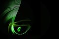 Green rotating abstract fractal Royalty Free Stock Photo