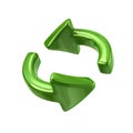 Green rotation arrows icon Royalty Free Stock Photo