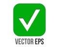 Green rounded square cross wrong mark button flat icon