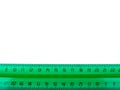 A green ruler