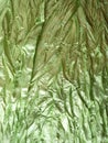 Green rumple fabric Royalty Free Stock Photo