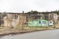 Green rural house in Aquitania, Boyaca, near Lake Tota Royalty Free Stock Photo