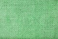 Green sack texture background. Green sack background. Soft green sack background