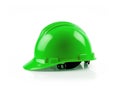 Green Safety Hard Hat Isolated on a White Background - Generative AI with Transparent PNG Option.