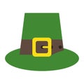 Green saint patrick day top hat with buckle