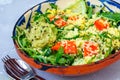 Green salad with couscous Royalty Free Stock Photo