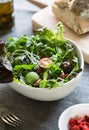 Green salad with Goj iberry and Pecan Royalty Free Stock Photo