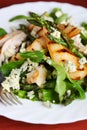 Green salad with pears and grilled Royalty Free Stock Photo