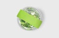 Green Salad Transparent Food Container Cover Mockup