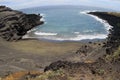 Green Sand Beach in Hawaii. Royalty Free Stock Photo