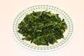 Green Sauteed Spinach On Plate Royalty Free Stock Photo