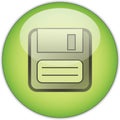 Green Save button Royalty Free Stock Photo