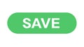 Green Save Button User Interface Icon Flat Vector, vector design Generative AI Royalty Free Stock Photo