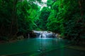 Green scene at Erawan Waterfall, Erawan National Park