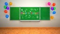 Green School Board Back To School Royalty Free Stock Photo