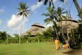 Green school exterior in bali indonesia Royalty Free Stock Photo