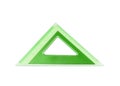 Green school triangle isolated