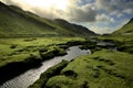 Green Scotland Valley in Spring Royalty Free Stock Photo