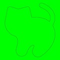 Green Screen Animal Shapes Outlines Layers