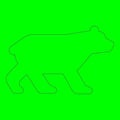 Green Screen Animal Shapes Outlines Layers