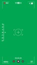 Green screen camera viewfinder interface with REC indicator, focus reticle, exposure scale, timecode Royalty Free Stock Photo