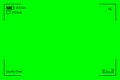 Green screen, chromakey background. Blank green background with VFX motion tracking markers. Screen of modern digital camcorders.