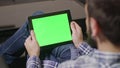 Green Screen Digital Tablet PC Man