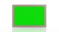 Green Screen Display Mockup for Chroma Keying and Video Compositing