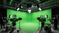 Green Screen Studio Setup Royalty Free Stock Photo